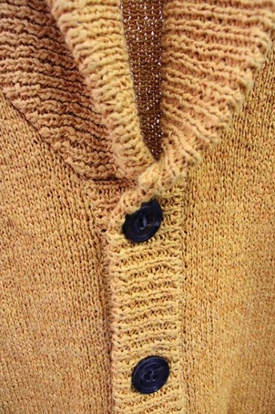 画像4: FUGA / HighPressure テープヤーンカーディガン 44 マスタード T-25-06-27-016-FU-to-YM-ZT139 (4)