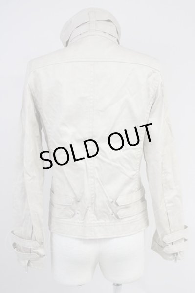 画像2: TORNADO MART / スタンドネックシングルライダースジャケット M ベージュ T-25-06-27-018-TO-ja-YM-ZT (2)