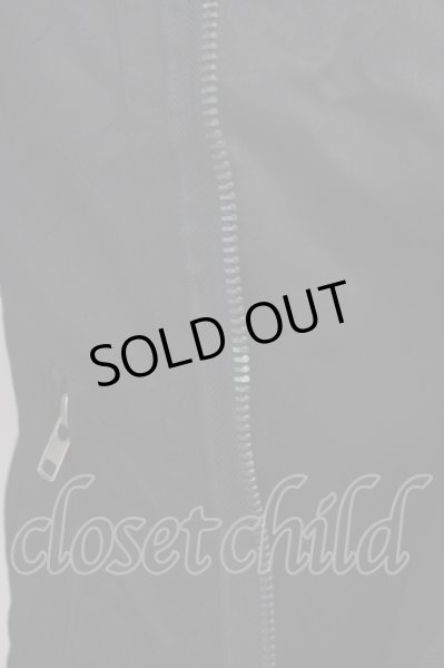 画像7: Xfrm / GALLERY スタンドネックナイロンライダースジャケット M ブラック T-25-06-27-019-Xf-ja-YM-ZT139 (7)