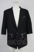 CIVARIZE / Odin　半袖テーラードジャケット 46 ブラック T-25-06-27-020-CI-ja-YM-ZT140