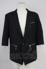 CIVARIZE / Odin　半袖テーラードジャケット 46 ブラック T-25-06-27-020-CI-ja-YM-ZT