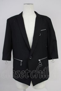 CIVARIZE / Odin　半袖テーラードジャケット 46 ブラック T-25-06-27-020-CI-ja-YM-ZT