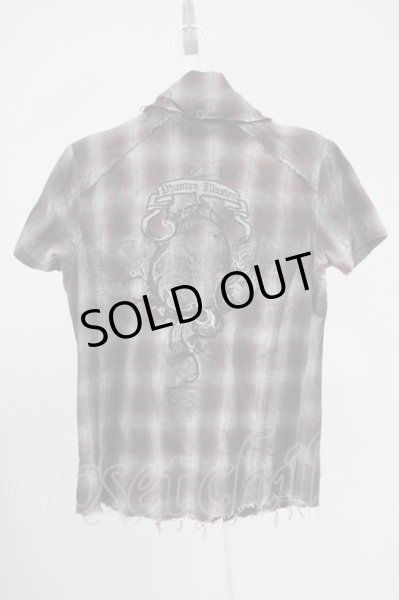 画像2: MIDAS / フレーム刺繍ミリタリーSSシャツ 2 レッド T-25-06-27-003-MI-sh-YM-ZT (2)