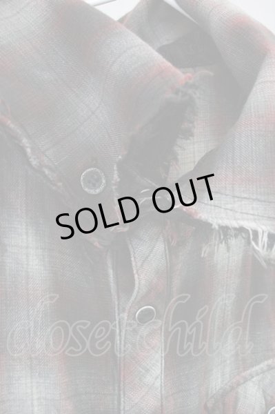 画像4: MIDAS / フレーム刺繍ミリタリーSSシャツ 2 レッド T-25-06-27-003-MI-sh-YM-ZT (4)