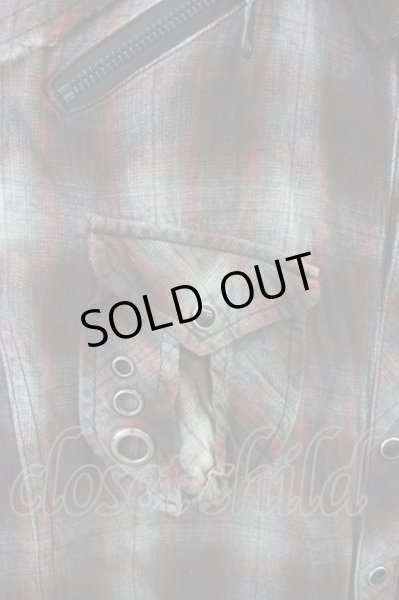 画像5: MIDAS / フレーム刺繍ミリタリーSSシャツ 2 レッド T-25-06-27-003-MI-sh-YM-ZT (5)