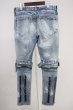 画像2: CIVARIZE / ベルトデザイン膝ZIPスキニーデニムパンツ 44 インディゴ T-25-06-27-025-CI-pa-YM-ZT140 (2)
