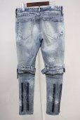 画像2: CIVARIZE / ベルトデザイン膝ZIPスキニーデニムパンツ 44 インディゴ T-25-06-27-025-CI-pa-YM-ZT (2)