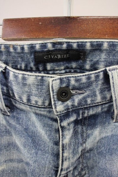 画像3: CIVARIZE / ベルトデザイン膝ZIPスキニーデニムパンツ 44 インディゴ T-25-06-27-025-CI-pa-YM-ZT140 (3)