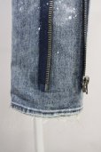 画像9: CIVARIZE / ベルトデザイン膝ZIPスキニーデニムパンツ 44 インディゴ T-25-06-27-025-CI-pa-YM-ZT