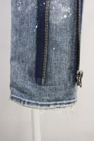 画像9: CIVARIZE / ベルトデザイン膝ZIPスキニーデニムパンツ 44 インディゴ T-25-06-27-025-CI-pa-YM-ZT140 (9)
