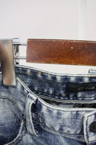 画像10: CIVARIZE / ベルトデザイン膝ZIPスキニーデニムパンツ 44 インディゴ T-25-06-27-025-CI-pa-YM-ZT140 (10)