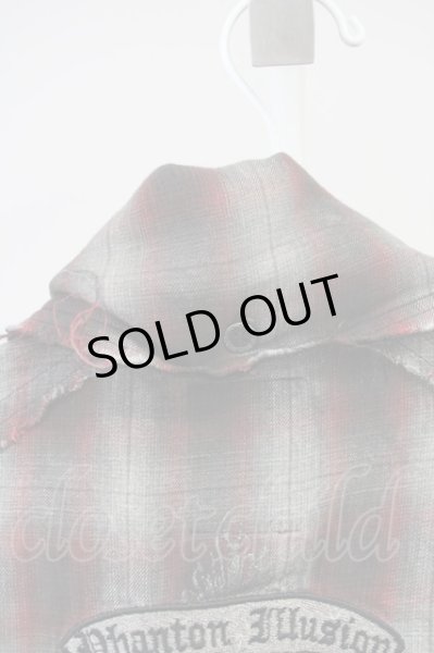 画像8: MIDAS / フレーム刺繍ミリタリーSSシャツ 2 レッド T-25-06-27-003-MI-sh-YM-ZT (8)