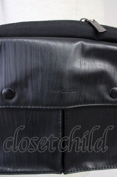 画像8: VANQUISH / コンビネーションボディバッグ  ブラック T-25-06-27-028-VA-ba-YM-ZT344 (8)