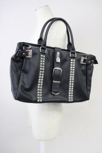 CIVARIZE / スタッズベルトトートバッグ  ブラック T-25-06-27-029-CI-ba-YM-ZT