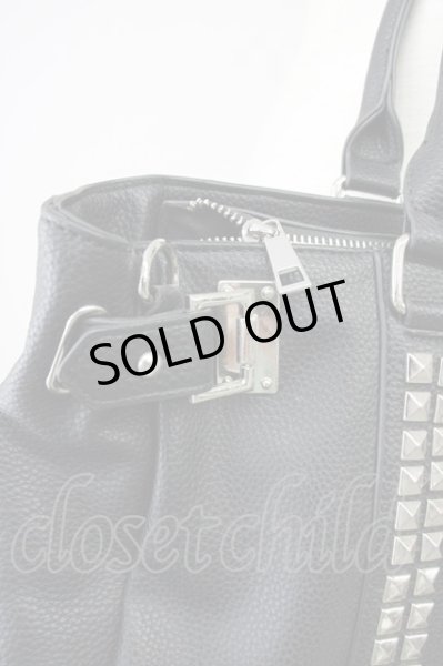 画像3: CIVARIZE / スタッズベルトトートバッグ  ブラック T-25-06-27-029-CI-ba-YM-ZT344 (3)