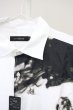 画像3: CIVARIZE / スモークプリントバイカラーロングシャツ 46 ホワイト T-25-06-27-005-CI-sh-YM-ZT042 (3)