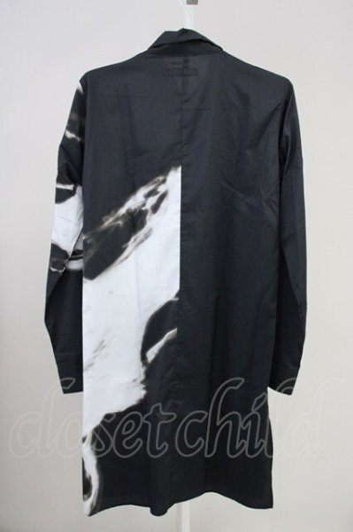 画像2: CIVARIZE / Gorgeモードバイカラープリントロングシャツ 44 ブラック T-25-06-27-006-CI-sh-YM-ZT042 (2)