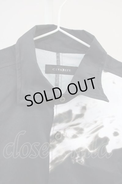 画像3: CIVARIZE / Gorgeモードバイカラープリントロングシャツ 44 ブラック T-25-06-27-006-CI-sh-YM-ZT042 (3)