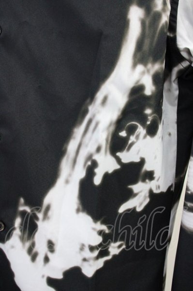 画像4: CIVARIZE / Gorgeモードバイカラープリントロングシャツ 44 ブラック T-25-06-27-006-CI-sh-YM-ZT042 (4)
