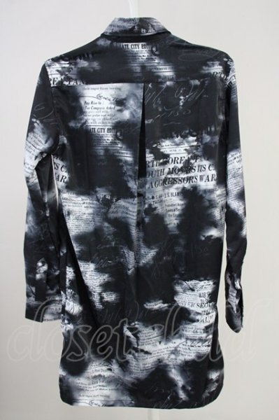 画像2: SHELLAC / × semanticdesign 総柄シャツ S ブラック T-25-06-27-007-SH-sh-YM-ZT144 (2)