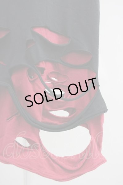 画像5: CIVARIZE / オパールダメージロングタンクトップ 44 ブラックｘレッド T-25-06-27-001-CI-to-YM-ZT042 (5)