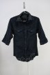 画像1: CIVARIZE / レイヤード2枚衿フェイクスウェードシャツ 44 ブラック T-25-06-27-009-CI-sh-YM-ZT144 (1)