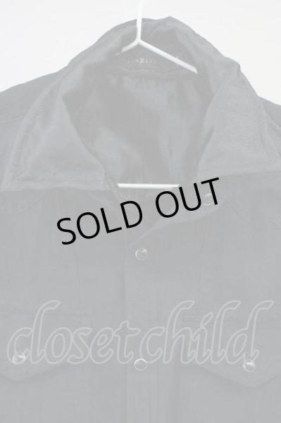 画像3: CIVARIZE / レイヤード2枚衿フェイクスウェードシャツ 44 ブラック T-25-06-27-009-CI-sh-YM-ZT144 (3)