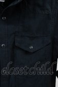 画像4: CIVARIZE / レイヤード2枚衿フェイクスウェードシャツ 44 ブラック T-25-06-27-009-CI-sh-YM-ZT