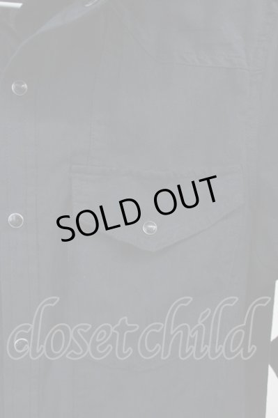 画像4: CIVARIZE / レイヤード2枚衿フェイクスウェードシャツ 44 ブラック T-25-06-27-009-CI-sh-YM-ZT144 (4)