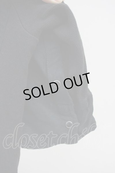 画像5: CIVARIZE / レイヤード2枚衿フェイクスウェードシャツ 44 ブラック T-25-06-27-009-CI-sh-YM-ZT144 (5)