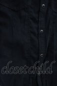 画像7: CIVARIZE / レイヤード2枚衿フェイクスウェードシャツ 44 ブラック T-25-06-27-009-CI-sh-YM-ZT