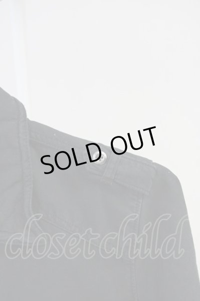 画像4: GOSTAR DE FUGA / ミリタリーSSシャツ 44 ブラック T-25-06-27-010-GO-sh-YM-ZT144 (4)