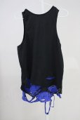 画像2: CIVARIZE / オパールダメージロングタンクトップ 46 ブラックｘブルー T-25-06-27-002-CI-to-YM-ZT (2)