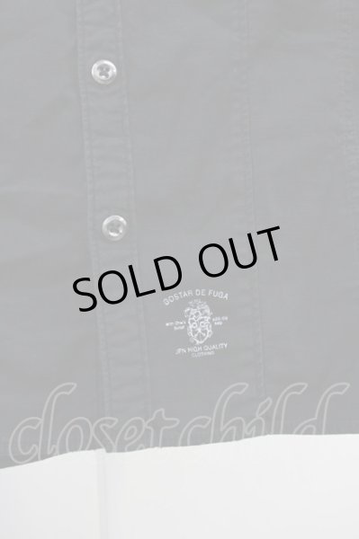 画像6: GOSTAR DE FUGA / ミリタリーSSシャツ 44 ブラック T-25-06-27-010-GO-sh-YM-ZT144 (6)