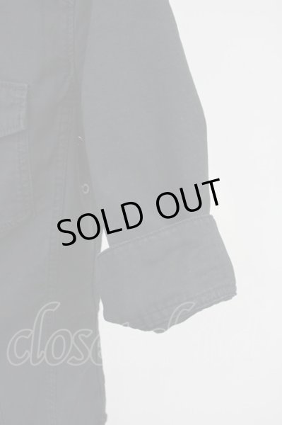 画像9: GOSTAR DE FUGA / ミリタリーSSシャツ 44 ブラック T-25-06-27-010-GO-sh-YM-ZT144 (9)