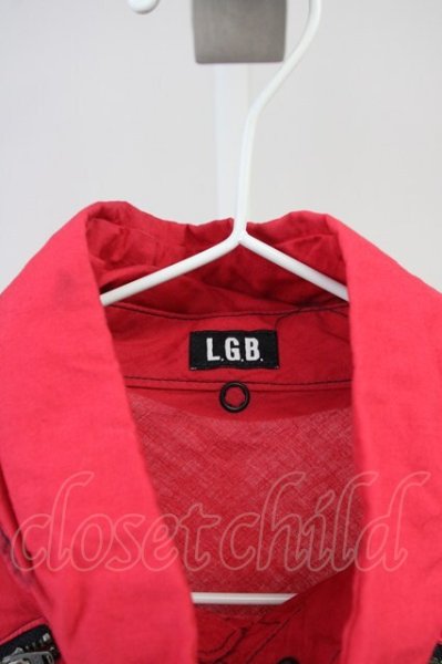 画像3: LGB / SHIRT-G/STD/M　ブリーチ染シャツ【メンズ1】 1 レッド T-25-06-27-011-LG-sh-YM-ZT144 (3)
