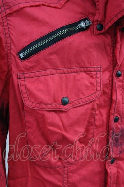 画像5: LGB / SHIRT-G/STD/M　ブリーチ染シャツ【メンズ1】 1 レッド T-25-06-27-011-LG-sh-YM-ZT144 (5)