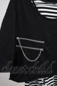 画像3: CIVARIZE / パンクレイヤード2PセットTシャツ  ブラックｘホワイト T-25-06-27-012-CI-ts-YM-ZT