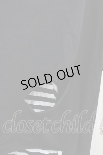 画像4: CIVARIZE / パンクレイヤード2PセットTシャツ  ブラックｘホワイト T-25-06-27-012-CI-ts-YM-ZT144 (4)