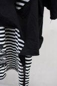 画像5: CIVARIZE / パンクレイヤード2PセットTシャツ  ブラックｘホワイト T-25-06-27-012-CI-ts-YM-ZT