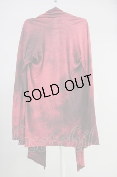 画像2: goa / ブリーチ染めロングカーディガン F レッド T-25-06-27-013-go-to-YM-ZT144 (2)