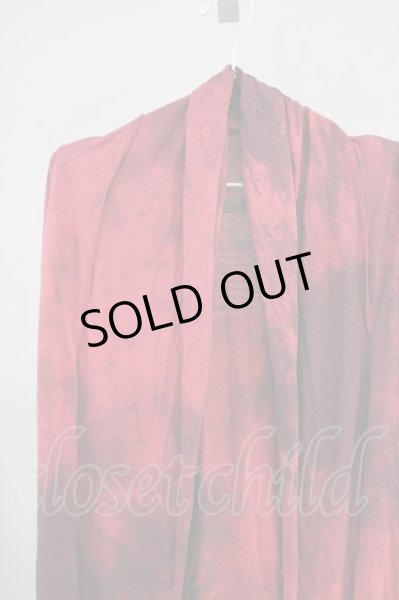 画像3: goa / ブリーチ染めロングカーディガン F レッド T-25-06-27-013-go-to-YM-ZT144 (3)