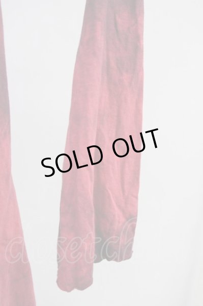 画像4: goa / ブリーチ染めロングカーディガン F レッド T-25-06-27-013-go-to-YM-ZT144 (4)