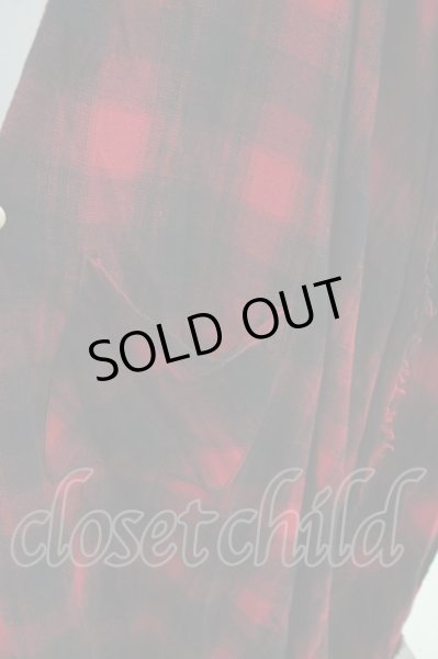 画像5: CIVARIZE / Volcano フード付きロングチェックガウンカーディガン   T-25-06-27-014-CI-to-YM-ZT (5)