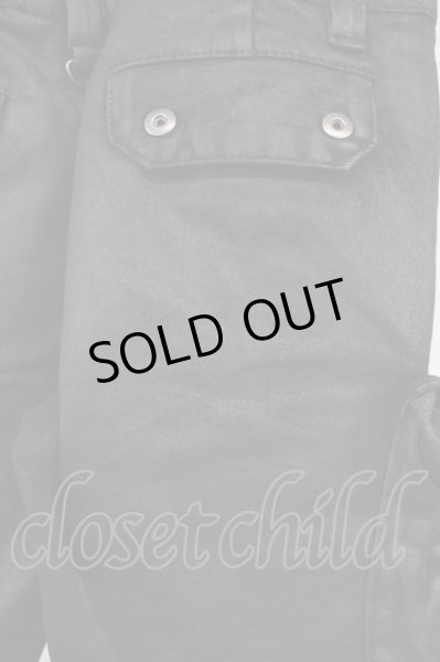 画像8: CIVARIZE / コーティングカーゴパンツ 46 ブラック T-25-06-28-016-CI-pa-YM-ZT (8)