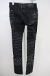 画像2: CIVARIZE / Omen箔加工タイトカラースキニーパンツ 46 ブラックｘシルバー T-25-06-28-019-CI-pa-YM-ZT (2)