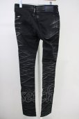 画像2: CIVARIZE / Omen箔加工タイトカラースキニーパンツ 46 ブラックｘシルバー T-25-06-28-019-CI-pa-YM-ZT (2)