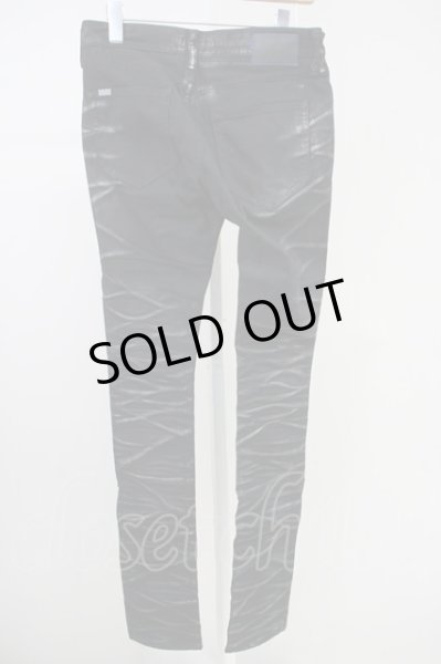 画像2: CIVARIZE / Omen箔加工タイトカラースキニーパンツ 46 ブラックｘシルバー T-25-06-28-019-CI-pa-YM-ZT (2)