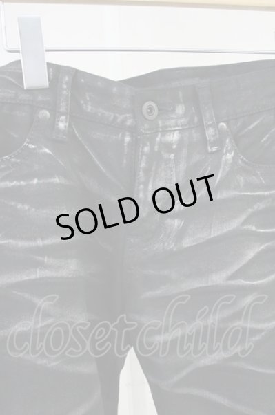 画像3: CIVARIZE / Omen箔加工タイトカラースキニーパンツ 46 ブラックｘシルバー T-25-06-28-019-CI-pa-YM-ZT (3)