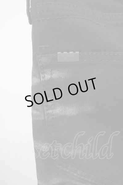 画像7: CIVARIZE / Omen箔加工タイトカラースキニーパンツ 46 ブラックｘシルバー T-25-06-28-019-CI-pa-YM-ZT (7)